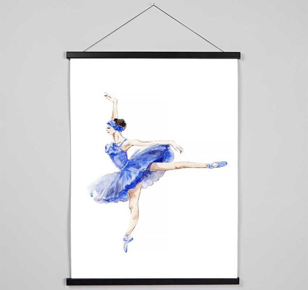 Blue Ballerina 8 Hanging Poster - Wallart-Direct UK