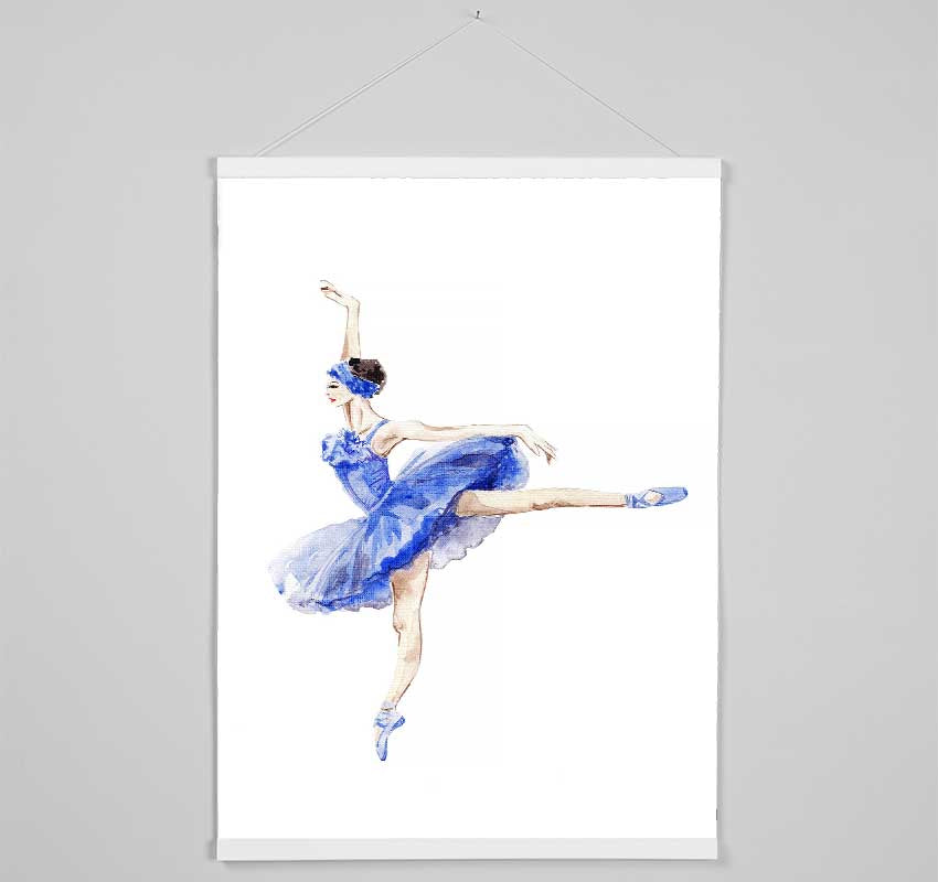 Blue Ballerina 8 Hanging Poster - Wallart-Direct UK