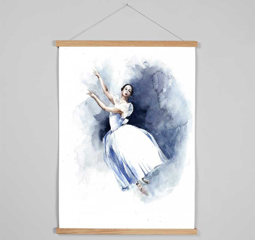 White Ballerina 6 Hanging Poster - Wallart-Direct UK