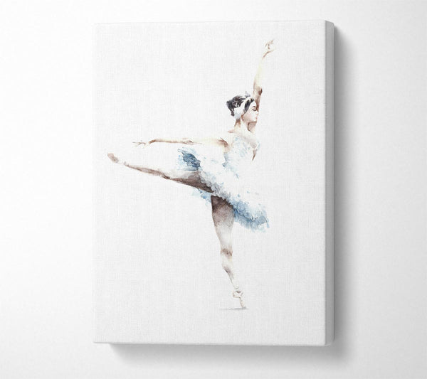 Picture of White Ballerina 4 Canvas Print Wall Art