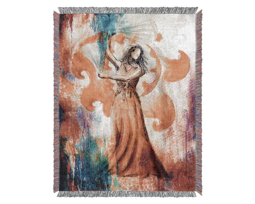 Dancing Angel 2 Woven Blanket