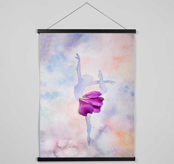 Pink Ballerina 3 Hanging Poster - Wallart-Direct UK