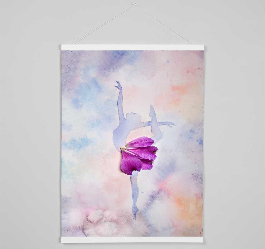 Pink Ballerina 3 Hanging Poster - Wallart-Direct UK