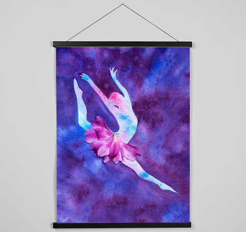 Purple Ballerina 3 Hanging Poster - Wallart-Direct UK