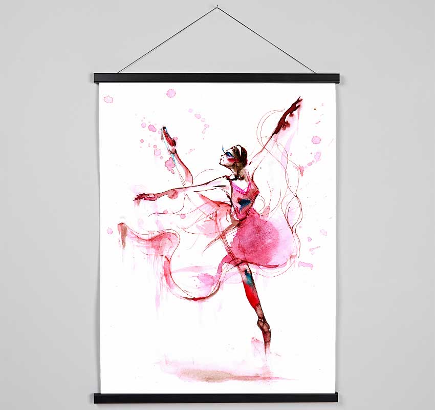 Pink Ballerina 1 Hanging Poster - Wallart-Direct UK