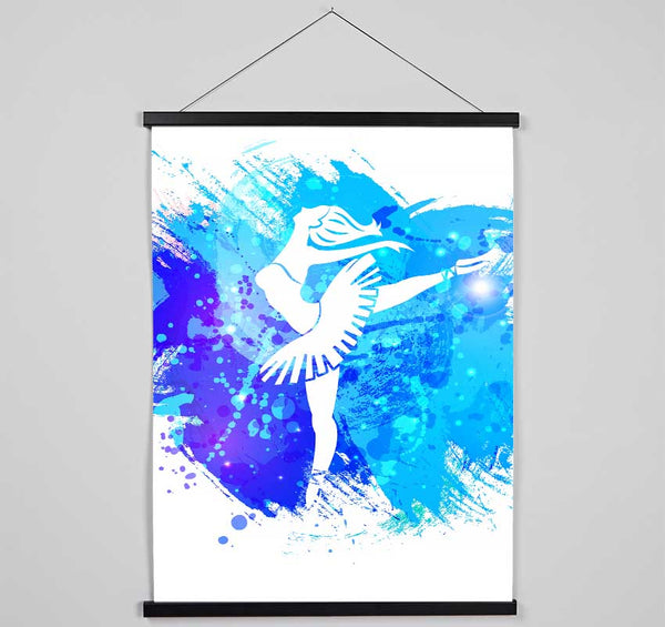 Blue Ballerina 9 Hanging Poster - Wallart-Direct UK