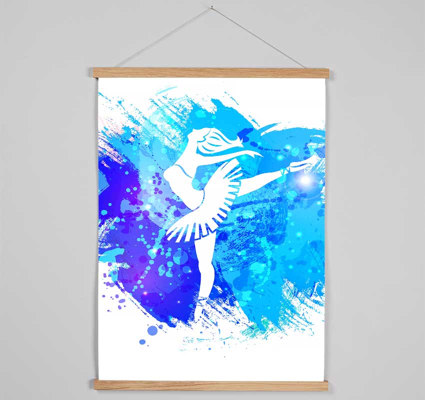 Blue Ballerina 9 Hanging Poster - Wallart-Direct UK