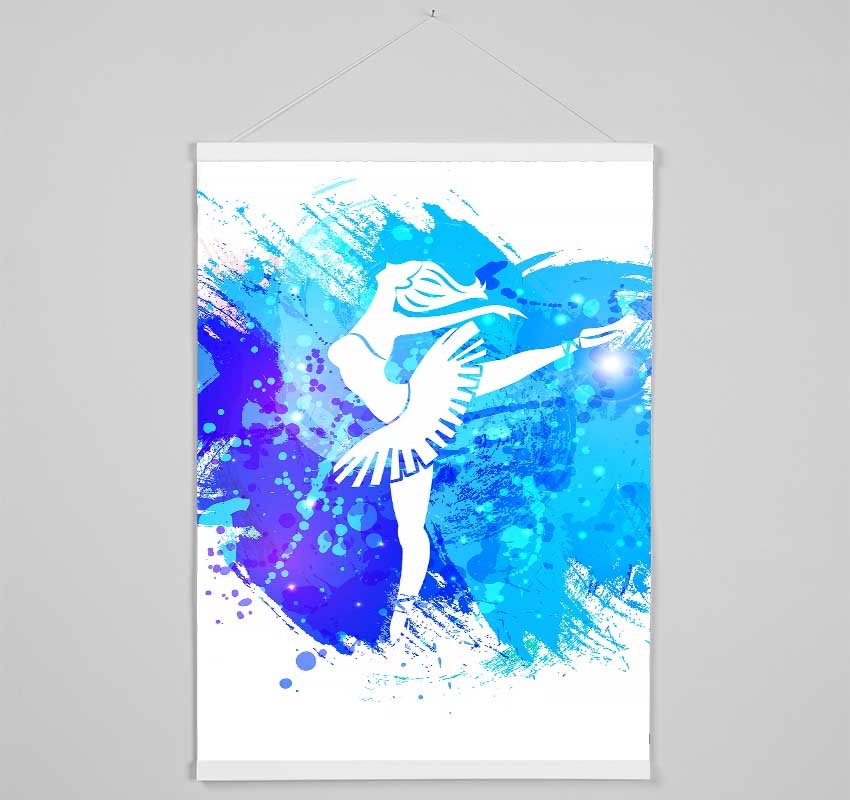 Blue Ballerina 9 Hanging Poster - Wallart-Direct UK