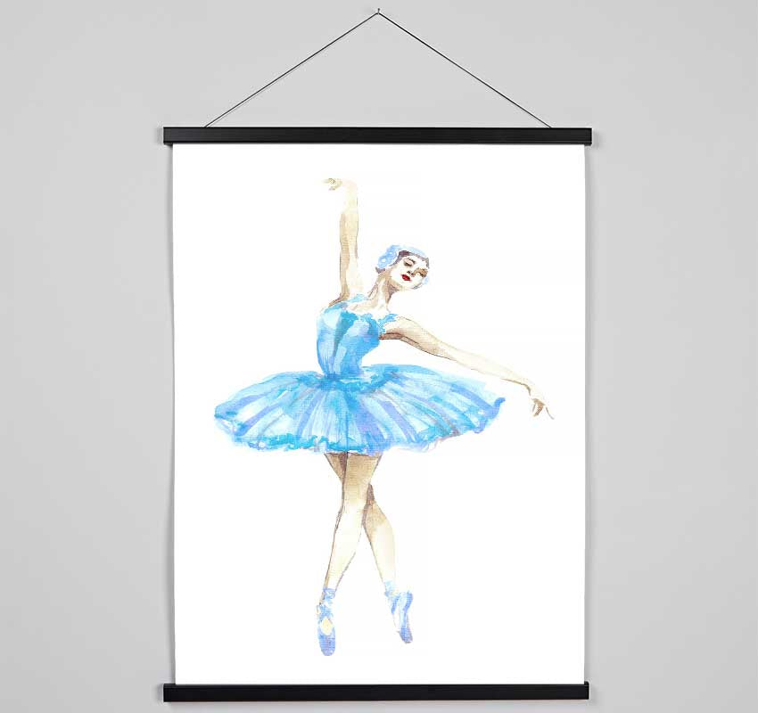 Blue Ballerina 5 Hanging Poster - Wallart-Direct UK