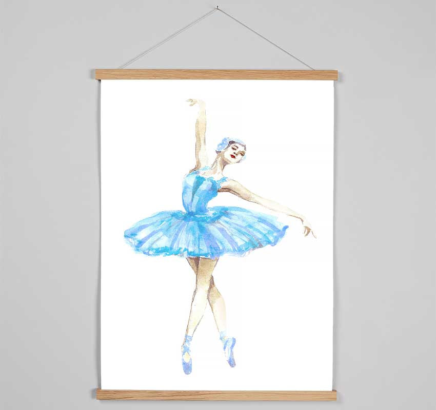 Blue Ballerina 5 Hanging Poster - Wallart-Direct UK