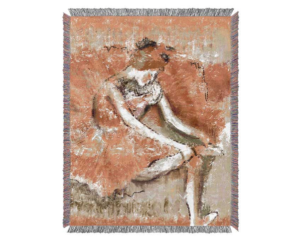 Golden Ballerina 1 Woven Blanket