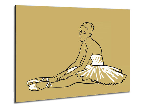 Beige White Ballerina 4