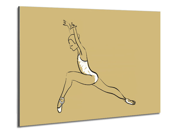 Beige White Ballerina 5