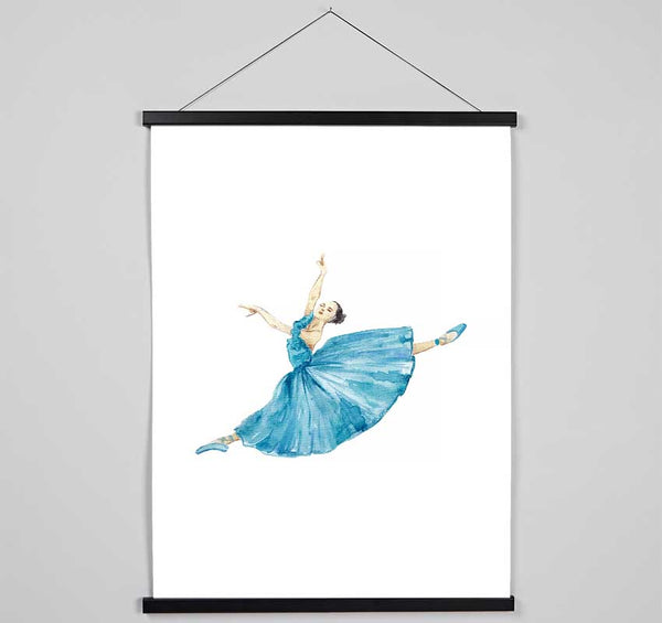 Blue Ballerina 6 Hanging Poster - Wallart-Direct UK