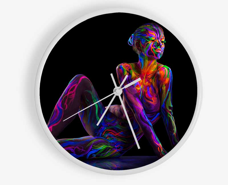 Contemporary Beauty Clock - Wallart-Direct UK