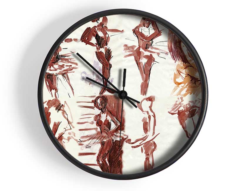 Graceful ballerina Clock - Wallart-Direct UK