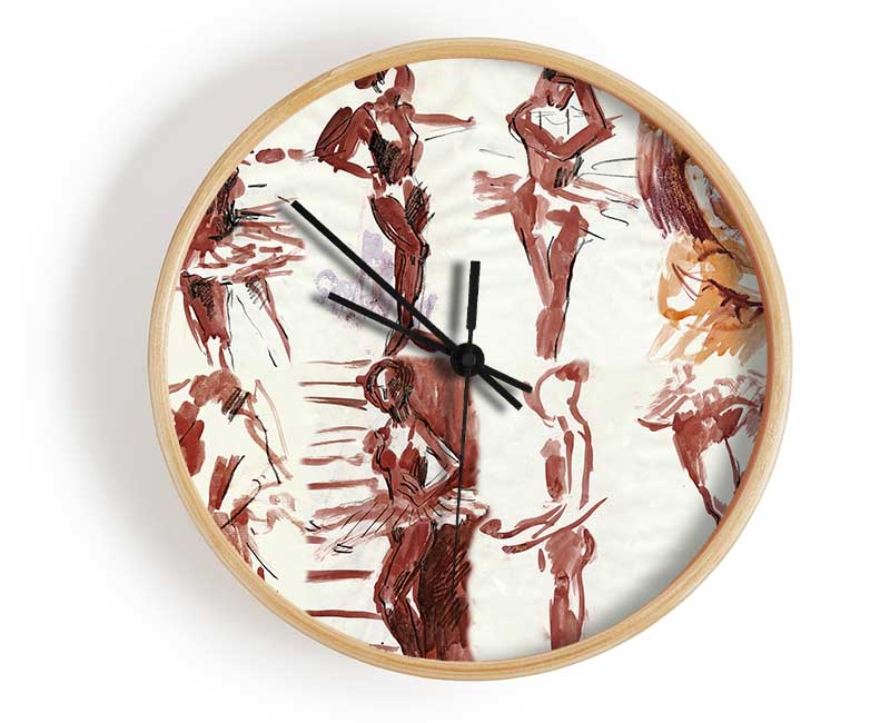 Graceful ballerina Clock - Wallart-Direct UK