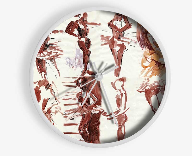 Graceful ballerina Clock - Wallart-Direct UK