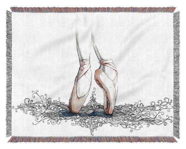 Ballerina Shoes 3 Woven Blanket