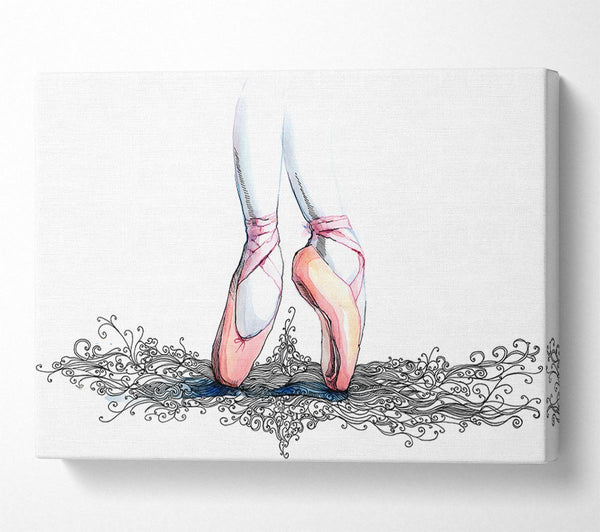 Picture of Ballerina Shoes 3 Canvas Print Wall Art