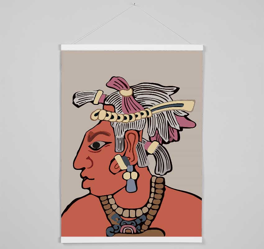 Mayan warrior Hanging Poster - Wallart-Direct UK