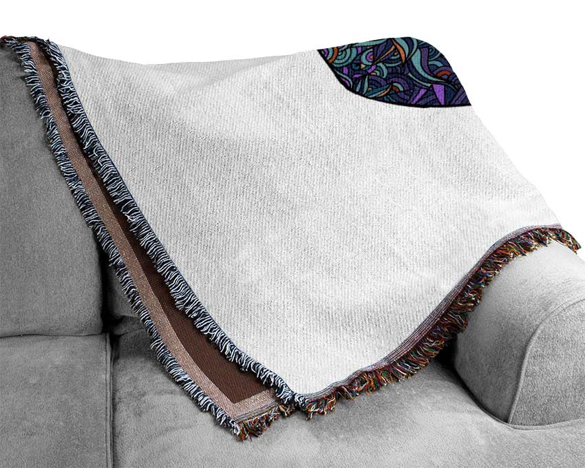 Indian Elephant Head Woven Blanket