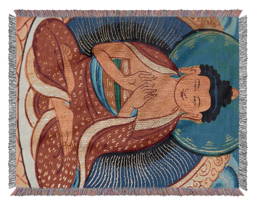 Buddha 2 Woven Blanket