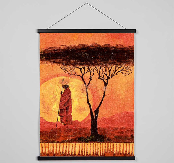 African Tribal Art 1 Hanging Poster - Wallart-Direct UK