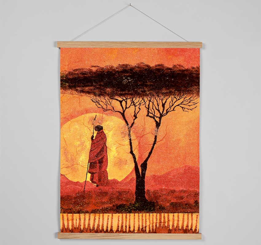 African Tribal Art 1 Hanging Poster - Wallart-Direct UK