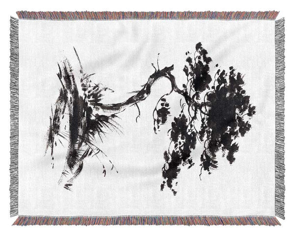 Japanese Bonsai Tree Woven Blanket