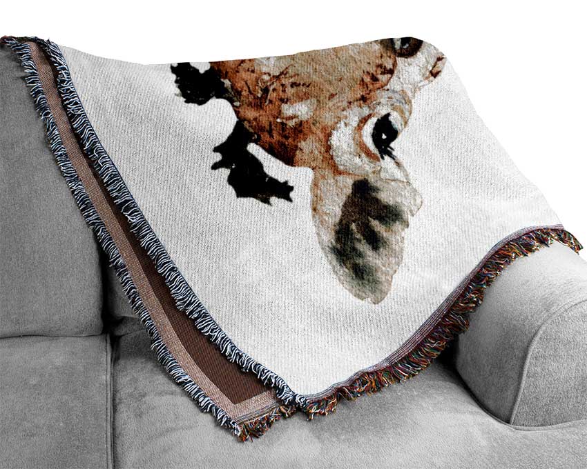 Giraffe Beauty Woven Blanket