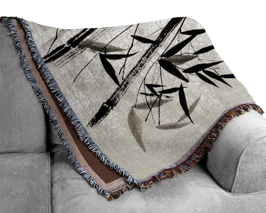 Chinese Bamboo 2 Woven Blanket