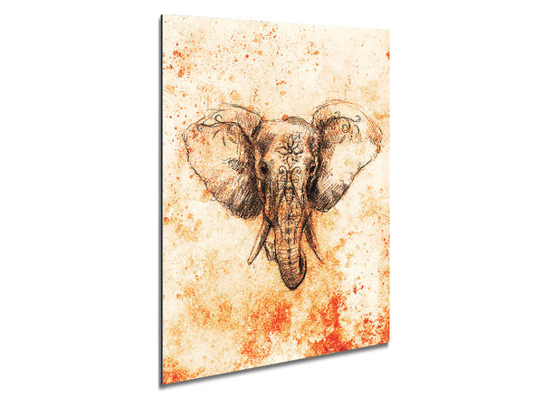 Stunning Indian Elephant Drawing