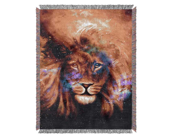 Lion Of The Skies Woven Blanket