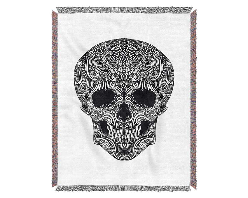 Mexican Skull 2 Woven Blanket