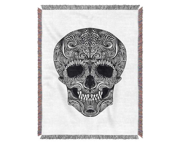 Mexican Skull 2 Woven Blanket