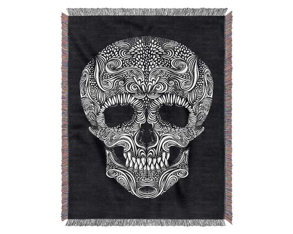 Mexican Skull 3 Woven Blanket