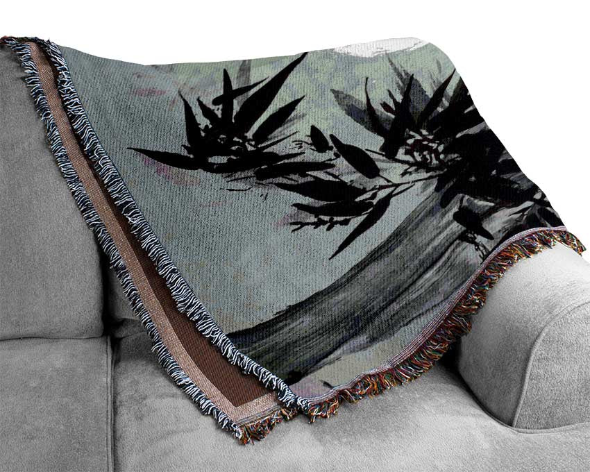 Chinese Bamboo 4 Woven Blanket