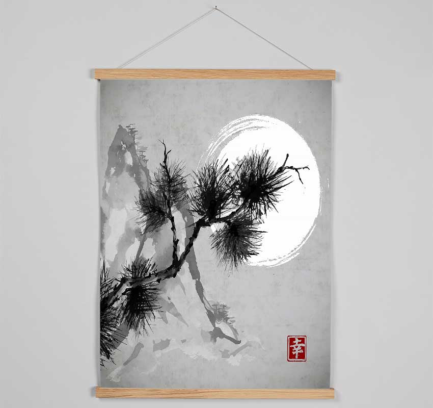 Japanese Sunset Tree Hanging Poster - Wallart-Direct UK