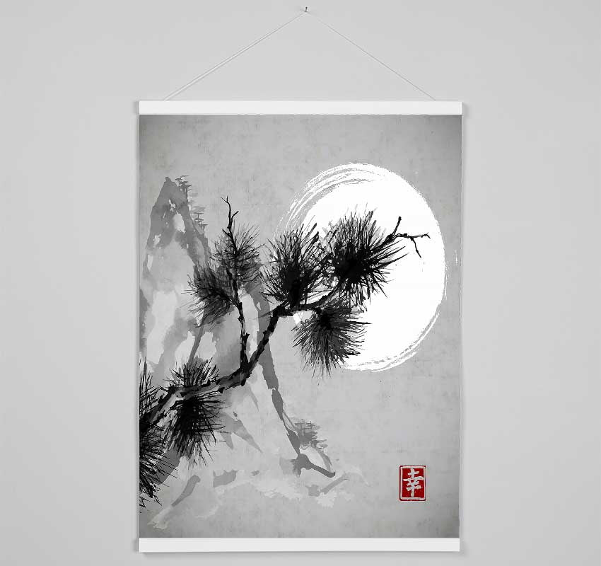 Japanese Sunset Tree Hanging Poster - Wallart-Direct UK