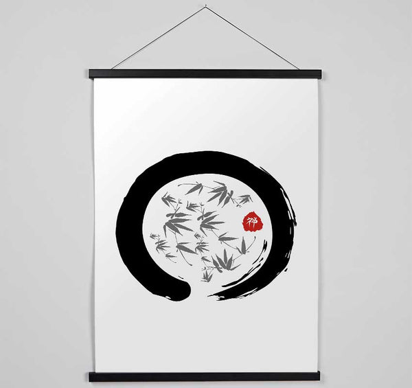 Bamboo In The Circle Of Life Hanging Poster - Wallart-Direct UK