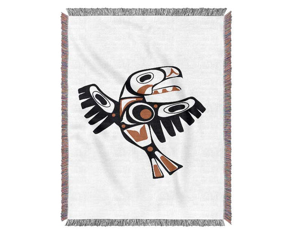 Mayan Bird Woven Blanket