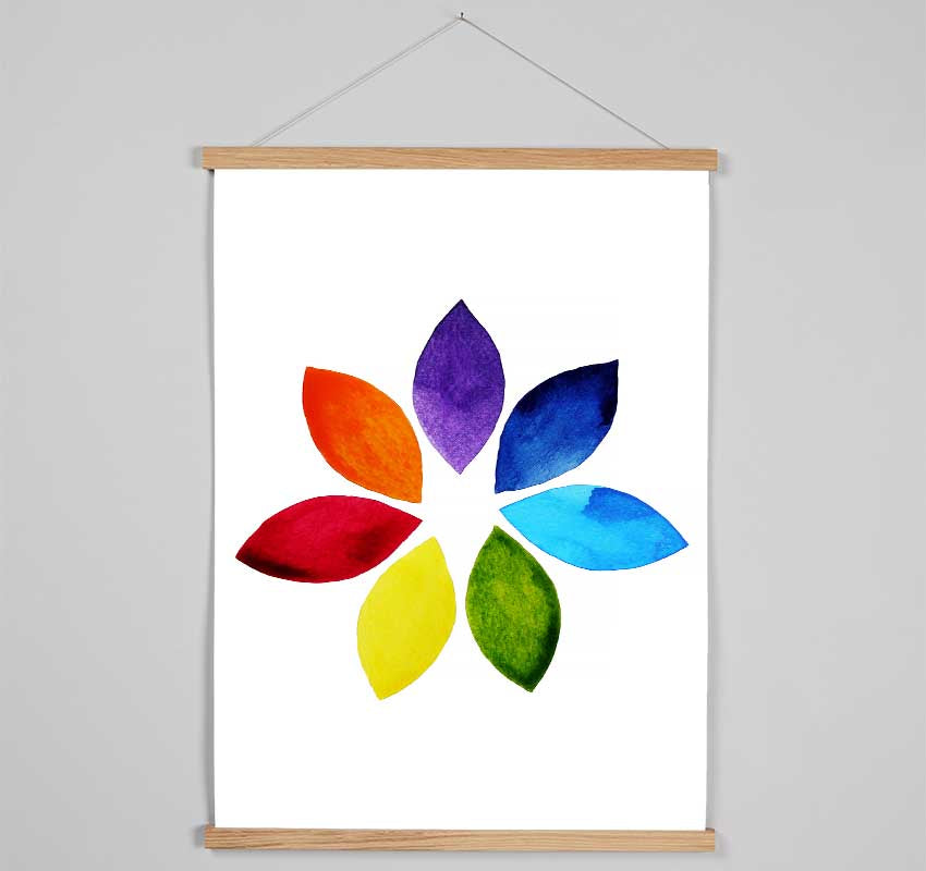 Chakra Lotus Colours Hanging Poster - Wallart-Direct UK