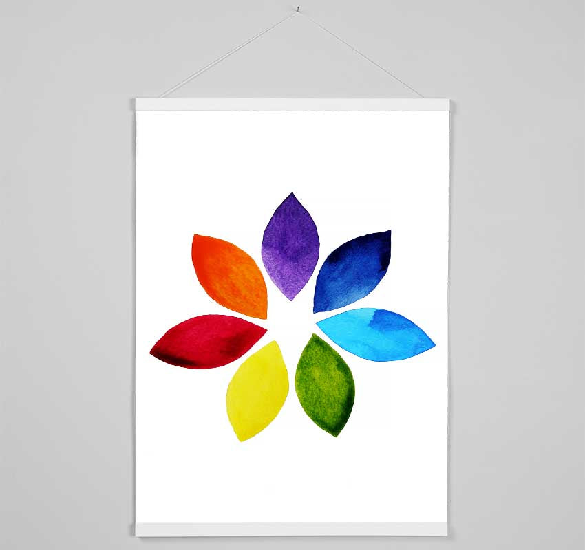 Chakra Lotus Colours Hanging Poster - Wallart-Direct UK