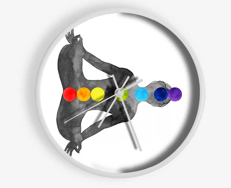 Chakra Meditation Points 1 Clock - Wallart-Direct UK