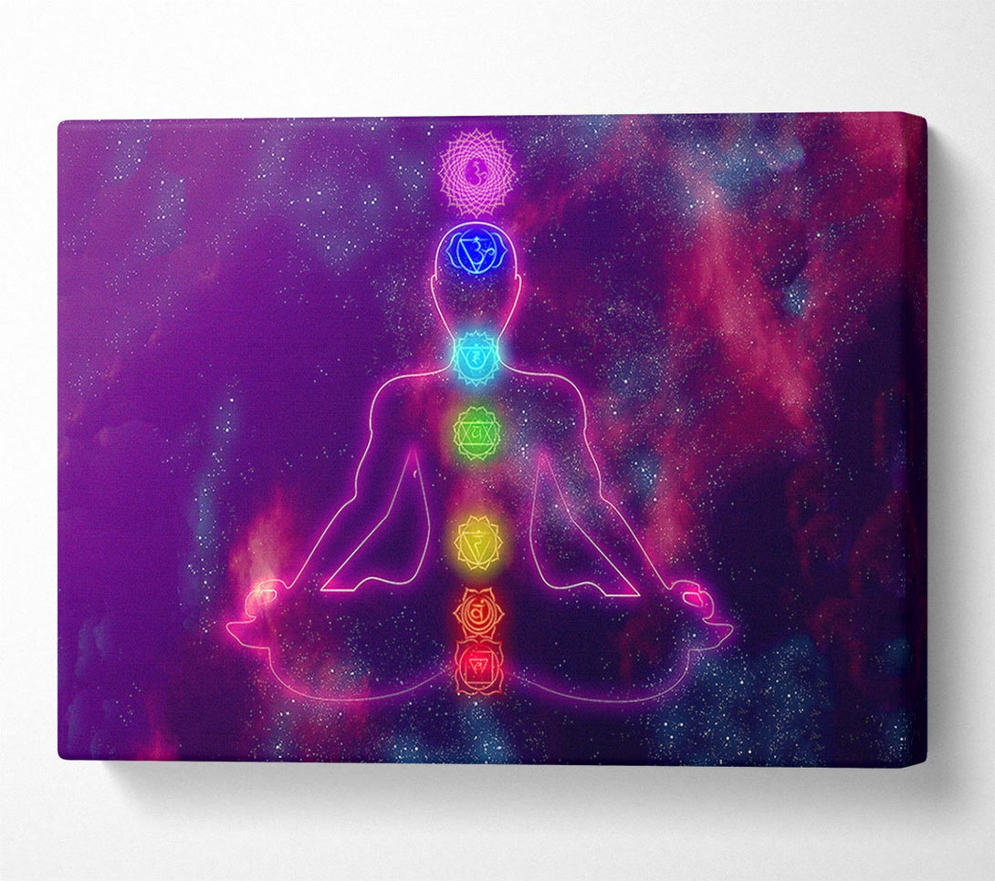 Picture of Chakra Meditation Colours 3 Canvas Print Wall Art