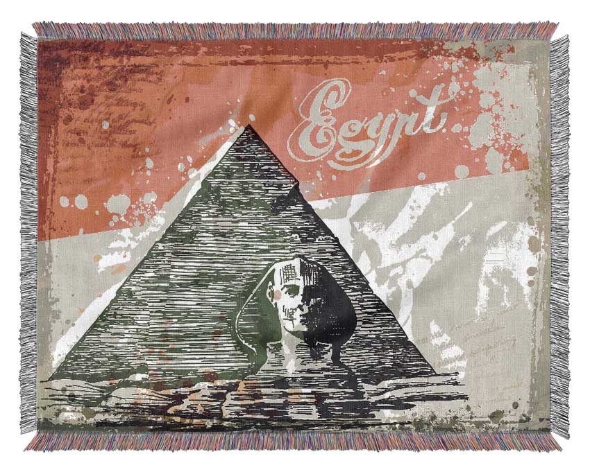 Egyptian Pyramids 6 Woven Blanket