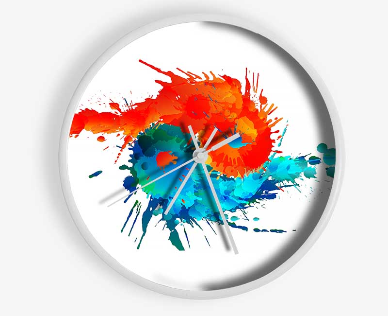 Yin Yang Fire And Water Clock - Wallart-Direct UK