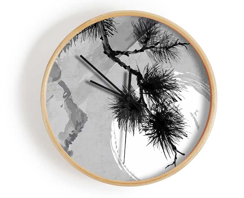 Japanese Tree In The Sun Clock - Wallart-Direct UK