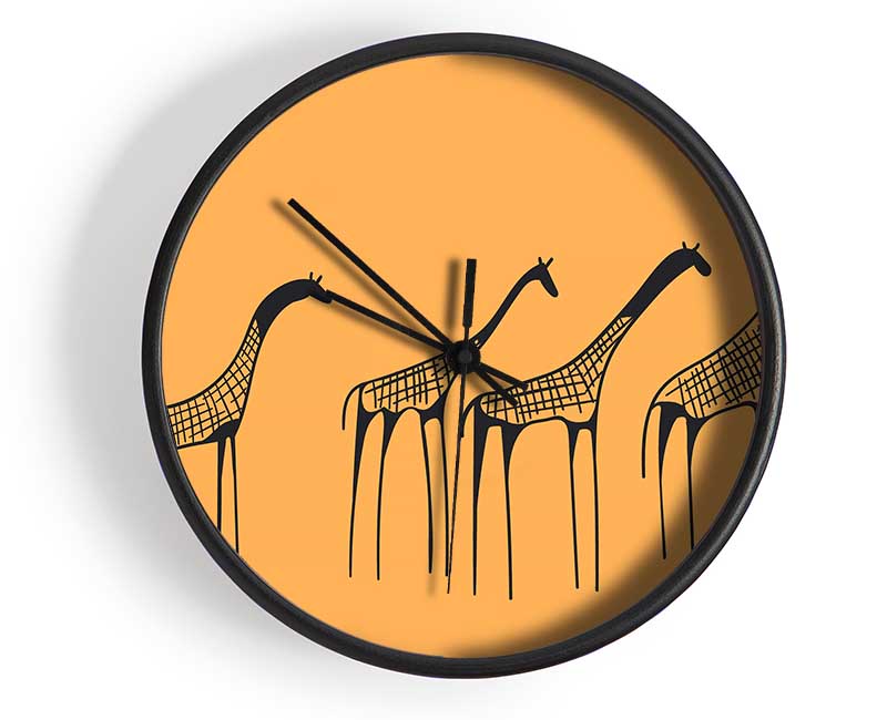 African Giraffe Clock - Wallart-Direct UK